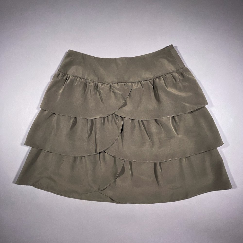 INC‎  International Concepts Fatigue Green Skirt 4 Petite ~